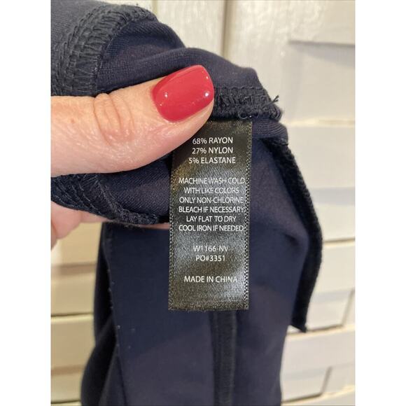 Betabrand Womens Dress Pant Yoga Pants Petite Size XL Blue Career Stretch Comfor - Picture 6 of 7